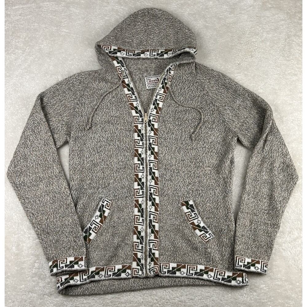 The Alpaca Connection Full-Zip Sweater Women’s Sz M Handmade Peru Alpaca Blend